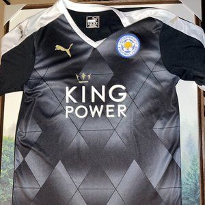 LEICESTER CITY 2015/2016 AWAY FOOTBALL SHIRT SOCCER JERSEY PUMA SIZE M Vardy